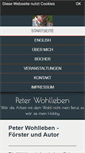 Mobile Screenshot of peter-wohlleben.de